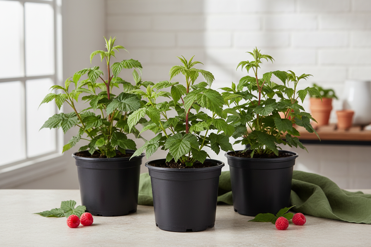 🌿Biologische Frambozenplanten: Jouw Eigen Fruitoogst op Balkon of Tuin.
