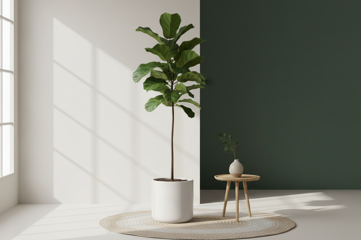 🌿Ficus Lyrata Stam: De Ultieme Statement Plant voor Jouw Interieur.