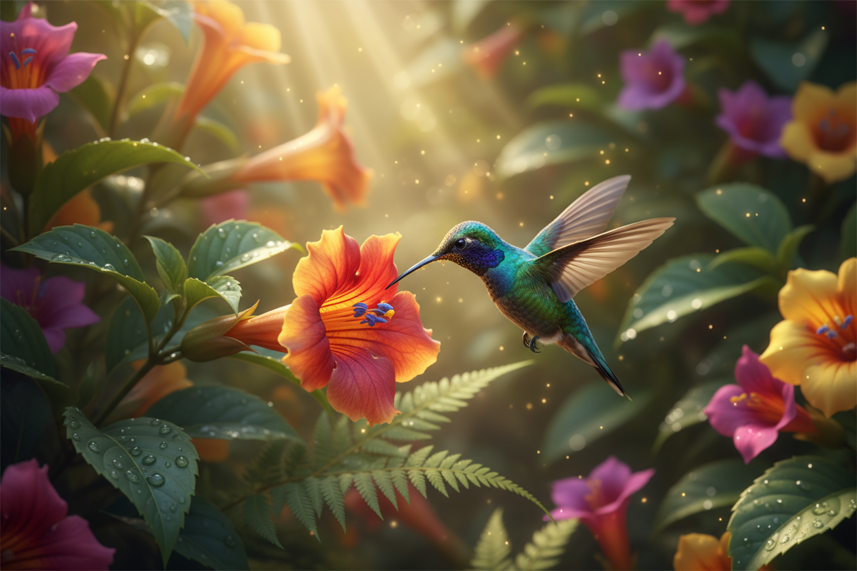 🌿De Dans van Vogels en Bloemen - Een Verhaal van Verbondenheid!