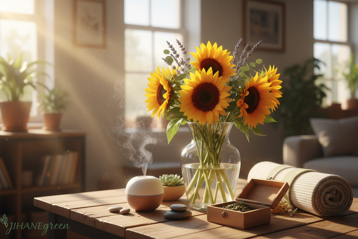 🌿De Zonnebloem: Natuurlijke Bron van Positiviteit en Genezing