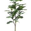 Kunstplant - Ficus Lyrata - Tabaksplant - 120 cm